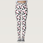 Rode lippenstift leggings (Voorkant)