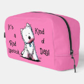 Rode lippenstift Westie Toilettasje (Rechterhoek)