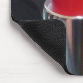 Rode lipstick muismat (Hoek)