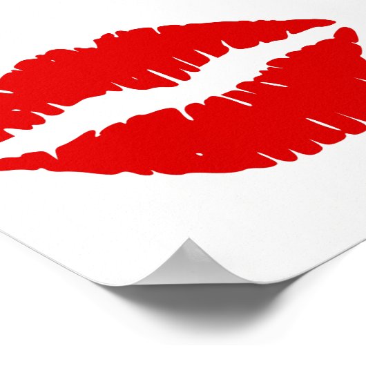Rode lipstick poster (Hoek)