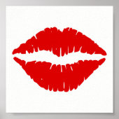 Rode lipstick poster (Voorkant)