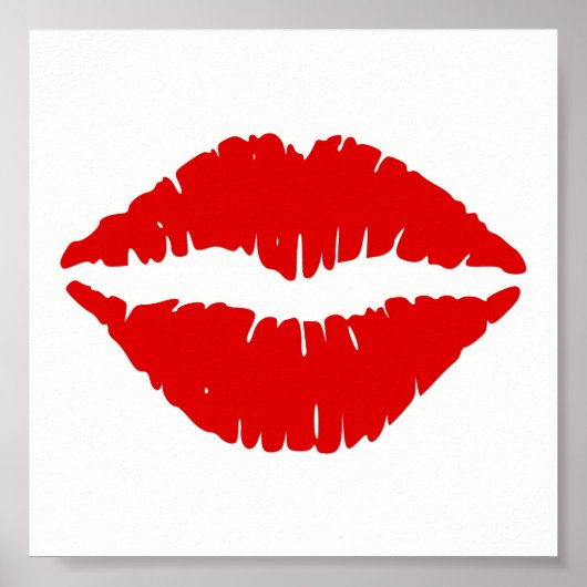 Rode lipstick poster (Voorkant)