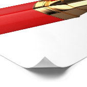 Rode lipstick Poster (Hoek)