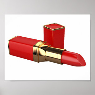 Rode lipstick Poster