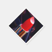 Rode lipstick servet (Hoek)