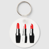 Rode lipstick sleutelhanger (Voorkant)