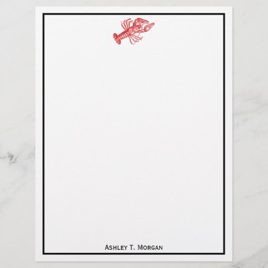  rode lobster #1 Tekening (Voorkant)