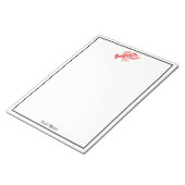  rode lobster #1 Tekening Notitieblok (Schuin)