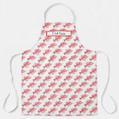 rode lobster #1 Tekening Schort (Voorkant)
