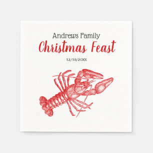 rode lobster #1 Tekening Servet