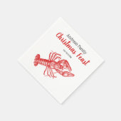  rode lobster #1 Tekening Servet (Hoek)