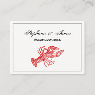 rode lobster #1 Tekening Visitekaartje