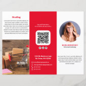 Rode Logo of Foto Zakelijke Brochure (Voorkant)