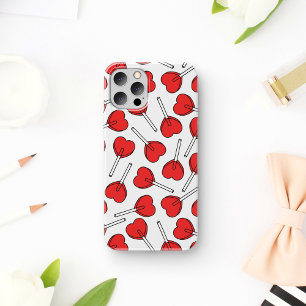 Rode Lolly's, Hart Lolly's, Lolly Sticker iPhone 11 Hoesje