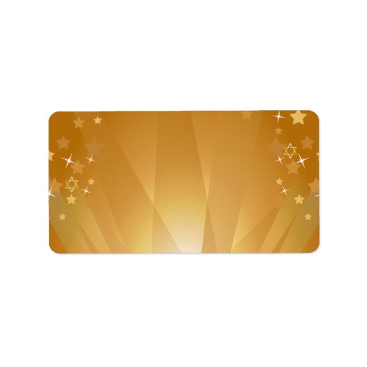 Rode loper Hollywood Star Bat Mitzvah Blank Etiket (Voorkant)