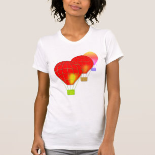 Rode luchtballon t-shirt