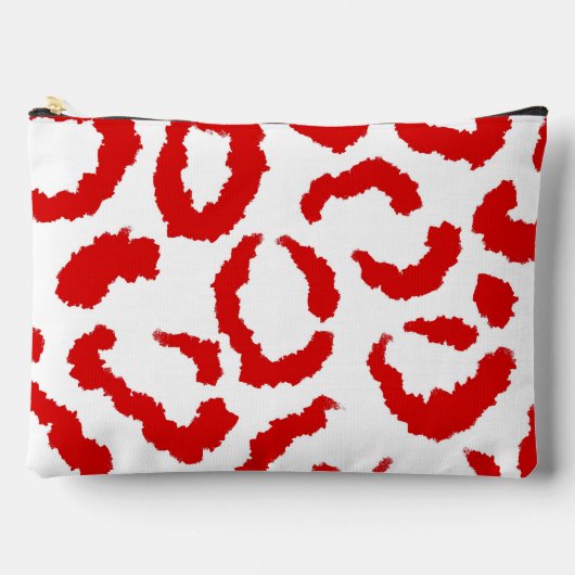 Rode luipaard patroon etui (Voorkant)