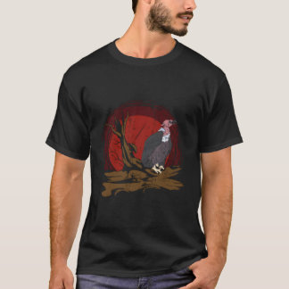 Rode Maan Turkije Vultuur Creepy Vogel Scavenger A T-shirt