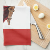 Rode Macaw Parrots Parrot Bird Waterverf Kitchen Theedoek (Quarter Fold)