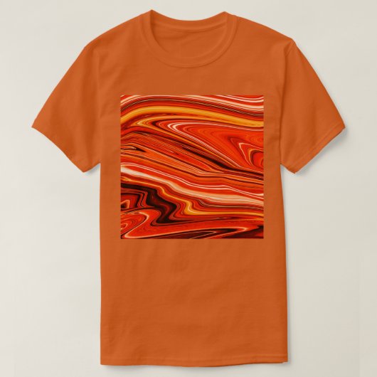 Rode magmagolf abstract t-shirt (Design voorkant)