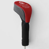 Rode makelaarsonderneming Aangepaste makelaar Golfheadcover (Schuin)