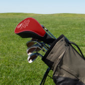 Rode makelaarsonderneming Aangepaste makelaar Golfheadcover (Insitu)