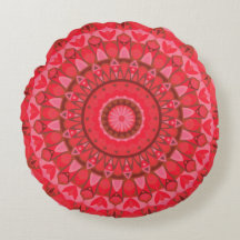 Rode Mandala Boho Warme Geometrische Statement Dec