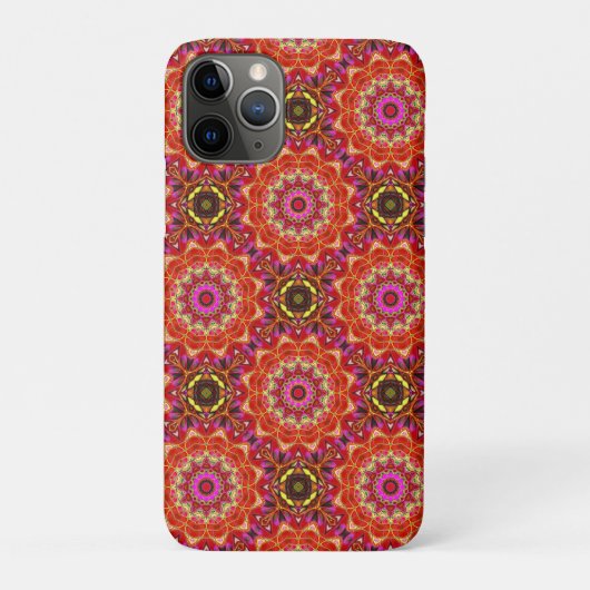 Rode MANDALA Case-Mate iPhone Case (Achterkant)