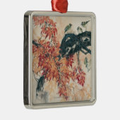 Rode mantels metalen ornament (Rechts)