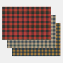 Rode Marine Beige Mustard Buffalo Plaid Feestelijk