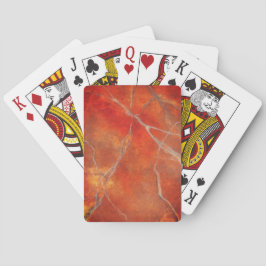 Rode Marmerontwerp van Studio Blitz Pokerkaarten