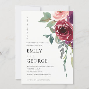 RODE MARSALA ROOS FLORAL WE HEBBEN DE KNOT KAART G