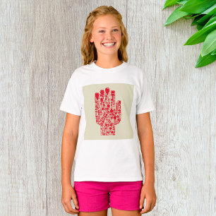 Rode Medische Hand Symbool Gezondheidszorg T-shirt