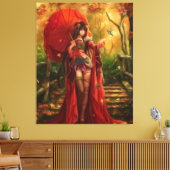 Rode melk canvas afdruk (Insitu (Woonkamer))