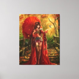 Rode melk canvas afdruk