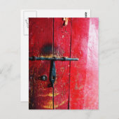 Rode Mexicaanse deur Briefkaart (Voorkant / Achterkant)