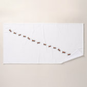 Rode mieren die in je huis kruipen badhanddoek (Badhanddoek)