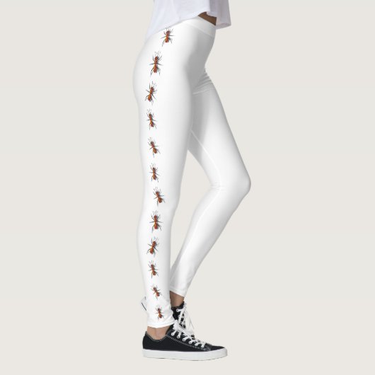 Rode mieren kruipen je benen omhoog leggings (Rechts)