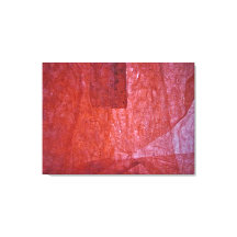 Rode minimalisme opgerekt canvasprint, gewoon rood
