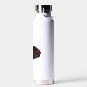 Rode minimalistische aangepaste foto naam geperson waterfles
