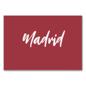  rode moderne aangepaste bruiloft kaart (Achterkant)