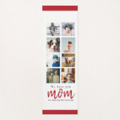 Rode moederdag foto collage mam yogamat (Voorkant)