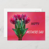 Rode Moederdag personaliseren Briefkaart (Voorkant / Achterkant)