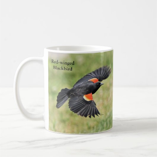 Rode Mok met zwarte vogel door BirdingCollectibles (Links)