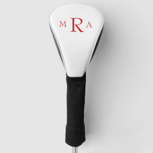 Rode Monogram Driver Golf Head Hoesje Golfheadcover