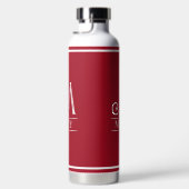 Rode monogram waterfles (Rechts)
