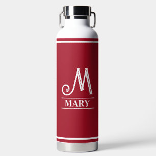 Rode monogram waterfles