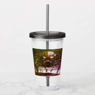 Rode Monster Halloween Acryl Drinkbeker