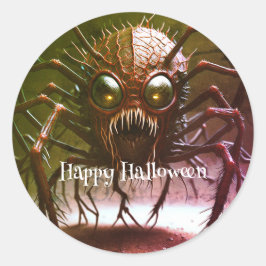 Rode Monster Halloween Sticker