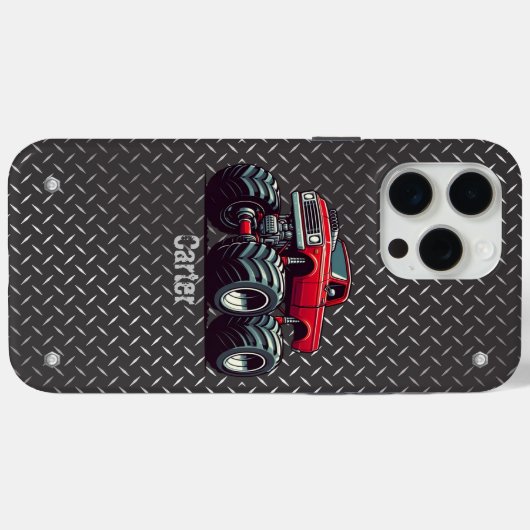 Rode monsterwagen Case-Mate iPhone case (Achterkant (horizontaal))